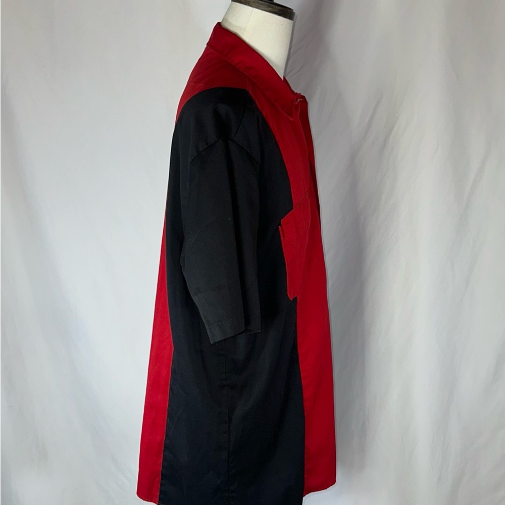 Dickies Sturgis 2011 Motorcycle Rally Shirt XL Red Black Colorblock Button Up - Picture 4 of 9